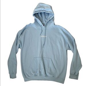 Sendr blue hoodie mens size large outdoor hoodie streetwear white G195